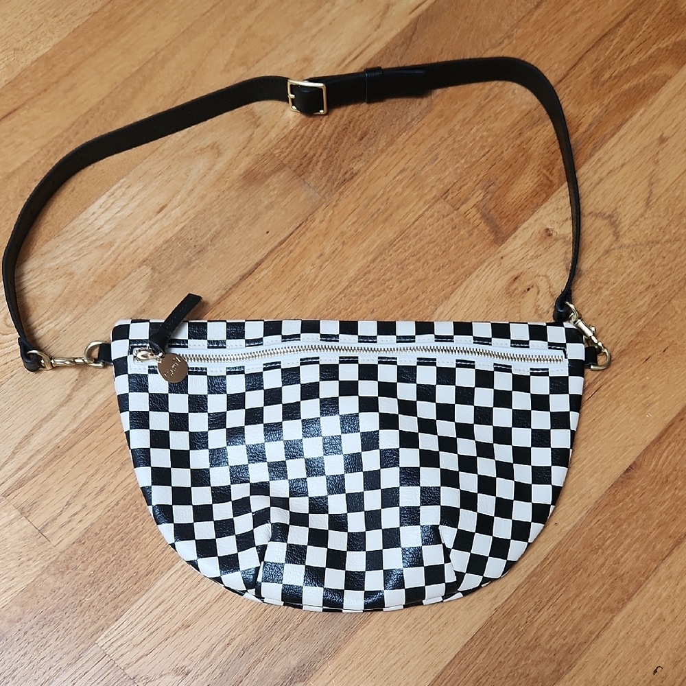 Clare V Checkered Grand Fanny